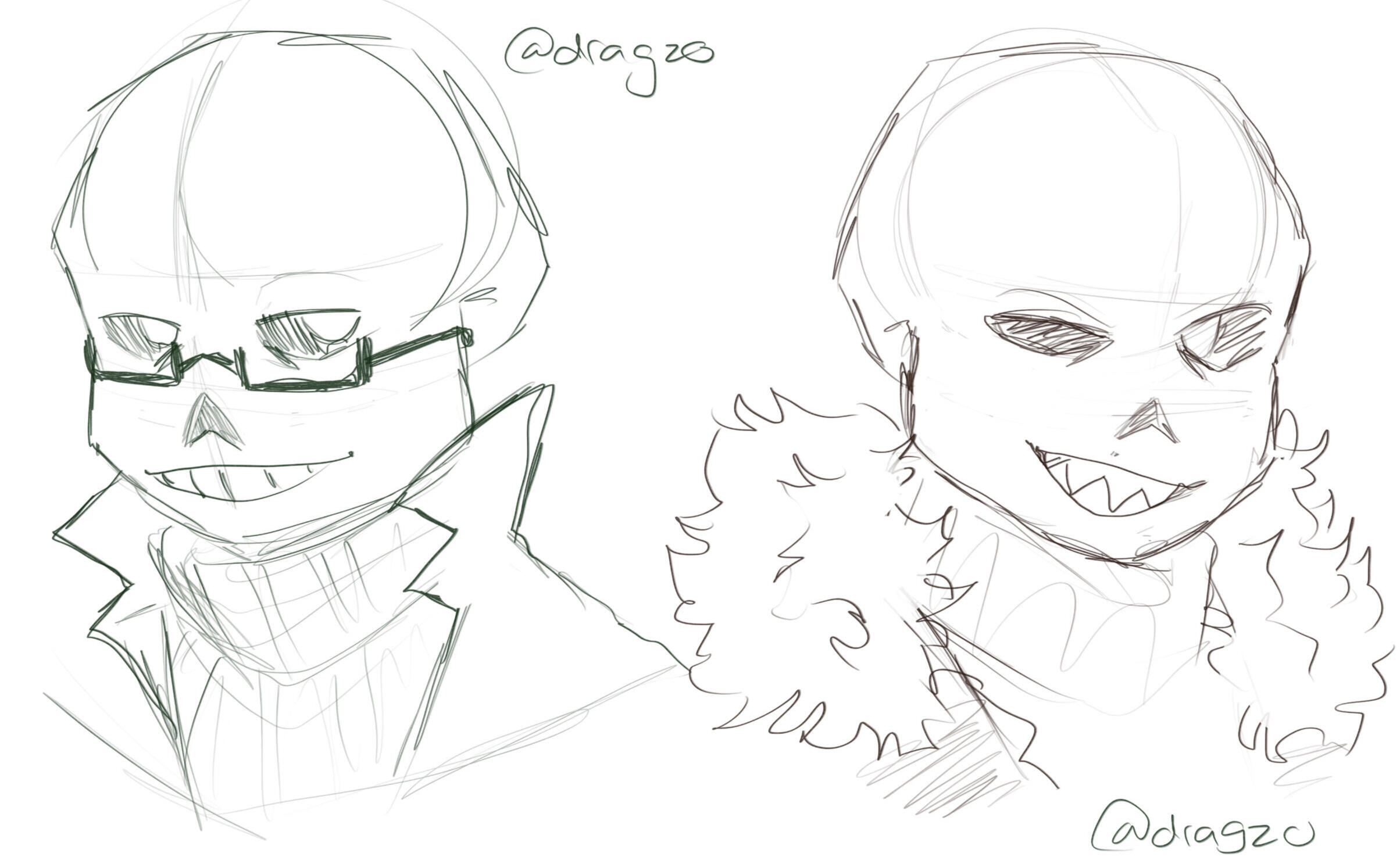 Science Sans &amp; Underfell Sans - Undertale AUs